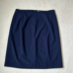 Downeast xl dark blue pencil skirt